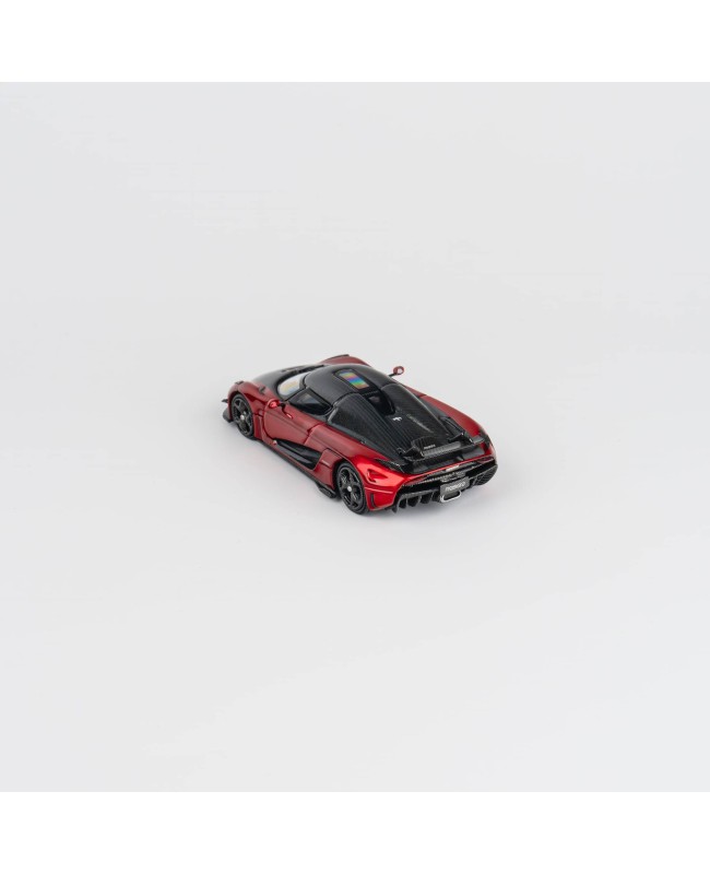 (預訂 Pre-order) TPC 1/64 Koenigsegg Regera (Diecast car model) 限量500台 Candy red+carbon fiber