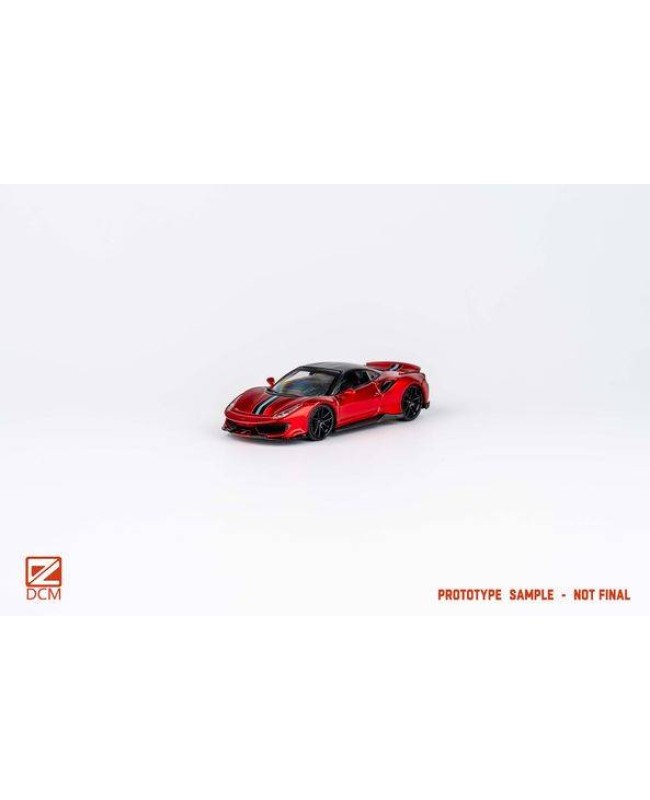 (預訂 Pre-order) DCM 1/64 Novitec 488 Candy Red Carbon Fiber (Diecast car model) 限量500台