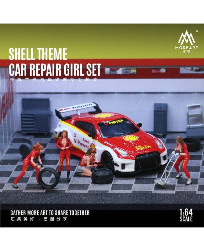 (預訂 Pre-order) MoreArt 1/64 CAR REPAIR GIRL SET SHELL THEME MO223013