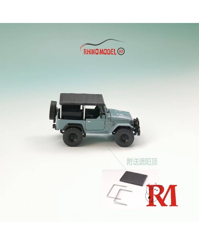 (預訂 Pre-order) Rhino Model RM 1/64 Land Cruiser,FJ40 Pick Up (LC40) (Diecast car model) 限量499台 Grey