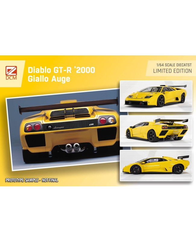 (預訂 Pre-order) DCM 1/64 diablo GT-R (Diecast car model) 限量500台 Yellow