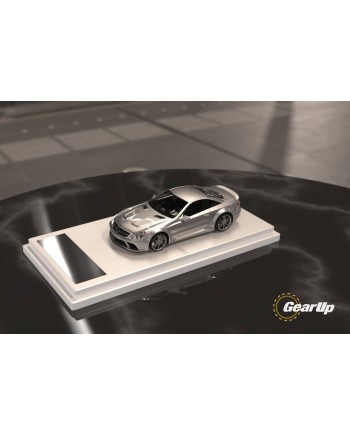 (預訂 Pre-order) Gear Up Models  1/64 L65 AMG Black Series, SL level 5th generation R230 2008 (Diecast car model) Silver