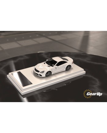 (預訂 Pre-order) Gear Up Models  1/64 L65 AMG Black Series, SL level 5th generation R230 2008 (Diecast car model) White