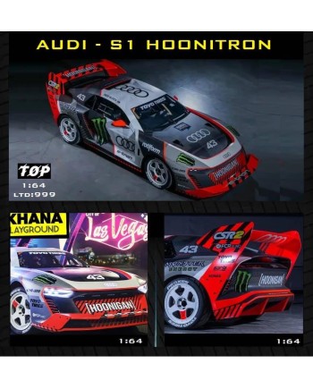 (預訂 Pre-order) Top Models 1/64  Drift master-Uncle Brick drives Audi-S1 Hoonitron (Diecastcar model) 限量999台