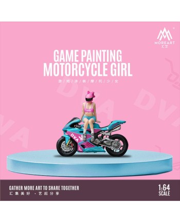 (預訂 Pre-order) MoreArt 1/64 GAME PAINTING MOTORCYCLE GIRL MO222052