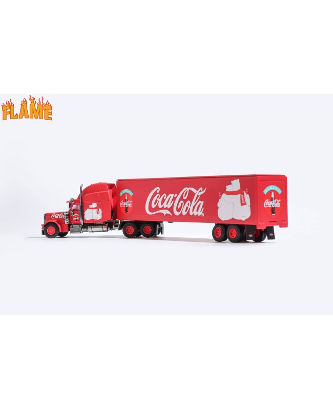 (預訂 Pre-order) Flame 1/64 Peter Bildt semi-trailer  Coca-Cola/ Coke livery (Diecast car model)