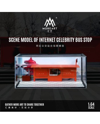 (預訂 Pre-order) MoreArt 1/64 SCENE MODEL OF INTERNET CELEBRITY BUS STOP MO901304