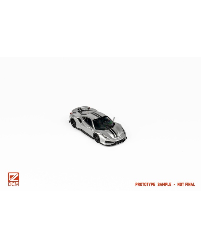 (預訂 Pre-order) DCM 1-64 Novitec 488 GTY Silver (Diecast car model) 限量500台