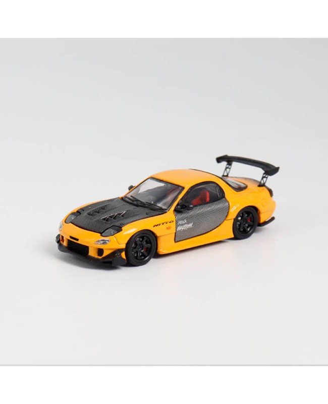(預訂 Pre-order) BSC 1/64 Mazda RX7 FD3S 開蓋版 (Diecast car model) 限量999台 橙