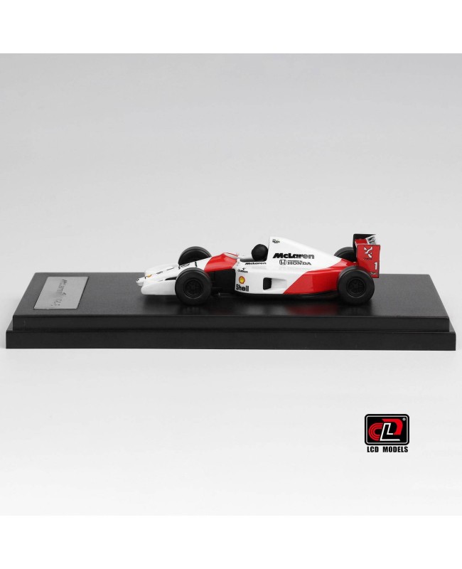 (預訂 Pre-order) LCD 1/64 McLaren Honda MP4/6 F1 (Diecast car model) 64036-Pearl white