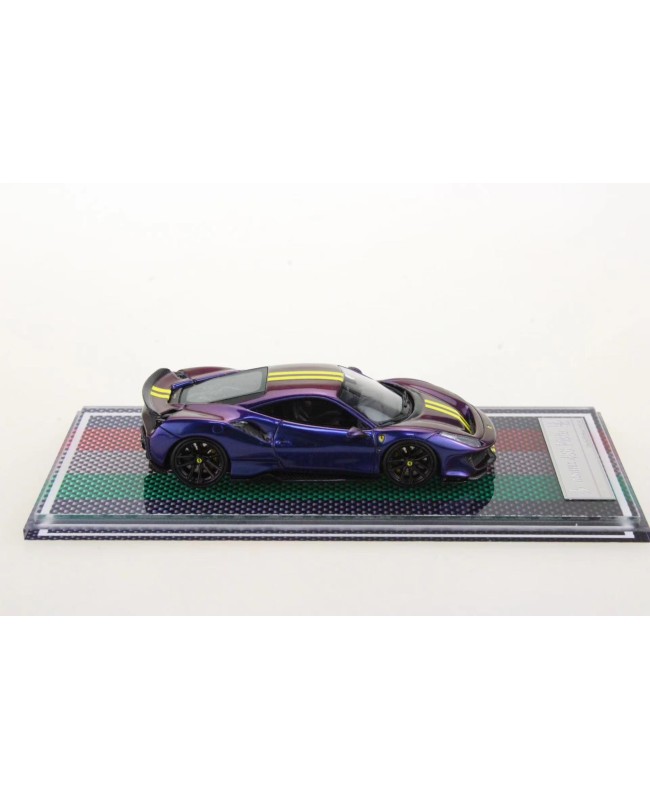 (預訂 Pre-order) U2 1/64 Ferrari 488 pista novatec modified version Magic purple (Resin car model) 限量399台