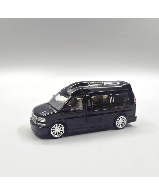 (預訂 Pre-order) GOC 1/64 GMC SAVANA VEHICLE MUSEUM Black (Diecast car model) 限量800台