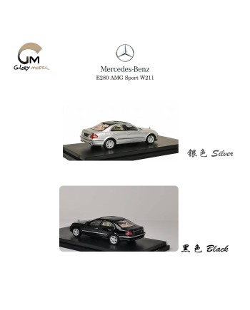 (預訂 Pre-order) Glory Model 1/64 Mercedes-Benz E280 AMG sport W211 (Diecast car model) 限量799台 Black