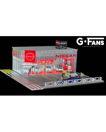 (預訂 Pre-order) G FANS-MODELS 帶燈建築場景模型 1/64 NISMO建築場景模型 710036