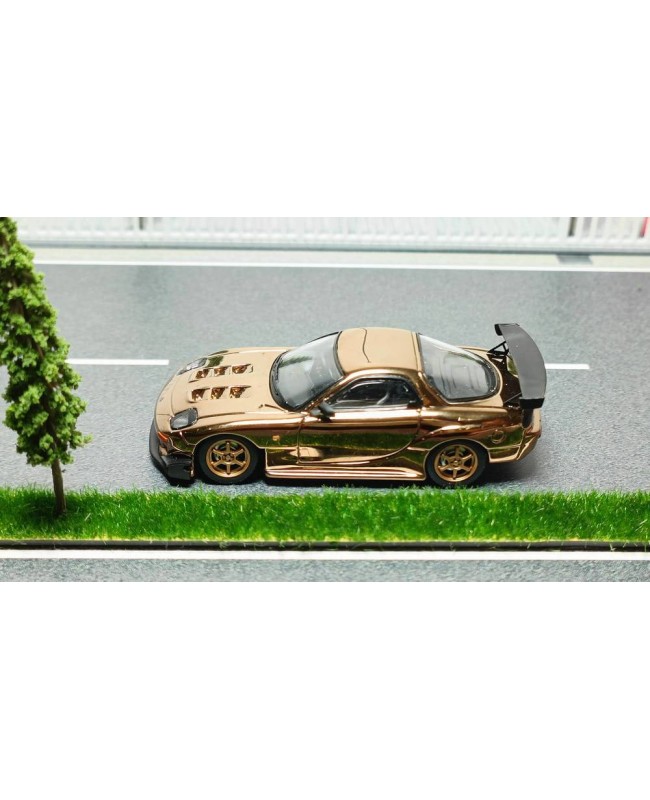 (預訂 Pre-order) MC 1/64 Mazda RX-7 (FD3S) (Diecast car model) Chrome Gold