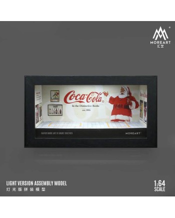 (預訂 Pre-order) MoreArt 1:64 ALL-IN-ONE PHOTO FRAME REPAIR SCENE Coca Cola+Santa Claus MO941303