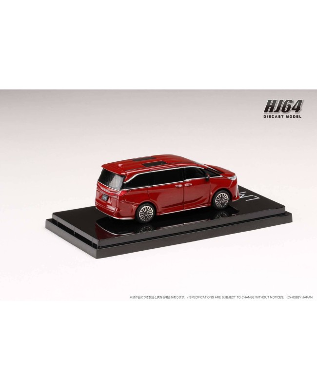 (預訂 Pre-order) Hobbyjapan HJ643076BR 1/64 LEXUS LM 350h (LHD) / 7 Seater RED (Diecast car model)