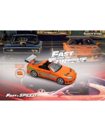 (預訂 Pre-order) Fast Speed FS 1:64 Supra Targa A80 Bomex FNF Orange (Diecast car model) 限量999台 普通版