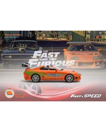 (預訂 Pre-order) Fast Speed FS 1:64 Supra Targa A80 Bomex FNF Orange (Diecast car model) 限量999台 人偶