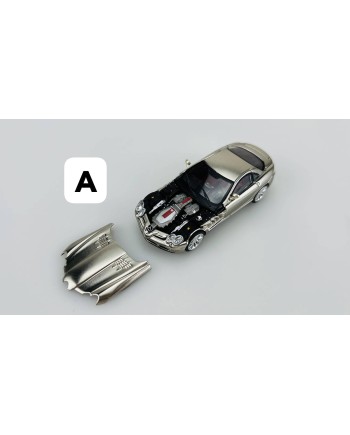 (預訂 Pre-order) Stance Hunter 1/64 Mercedes SLR Mclaren (Diecast car model) Chrome silver