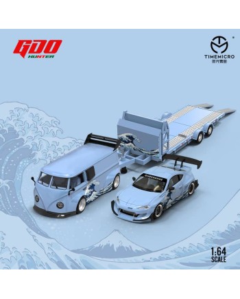 (預訂 Pre-order) GDO X TM 1/64 KANAGAWA SURFING (Diecast car model) 限量499台 (Toyota 86 SET)：T1 +Trailer+Toyota 86