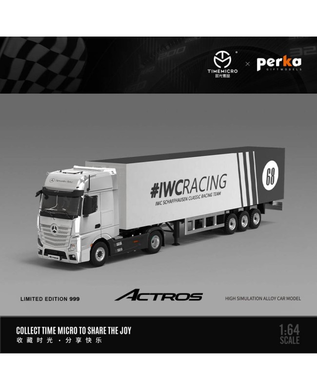(預訂 Pre-order) TimeMicro & Perka 1/64 Mercedes-Benz Actros container truck (Diecast car model) 限量999台 #68 livery TM646705