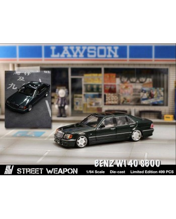 (預訂 Pre-order) Street Weapon 1:64 W140 Green (限量499台) (Diecast car model)
