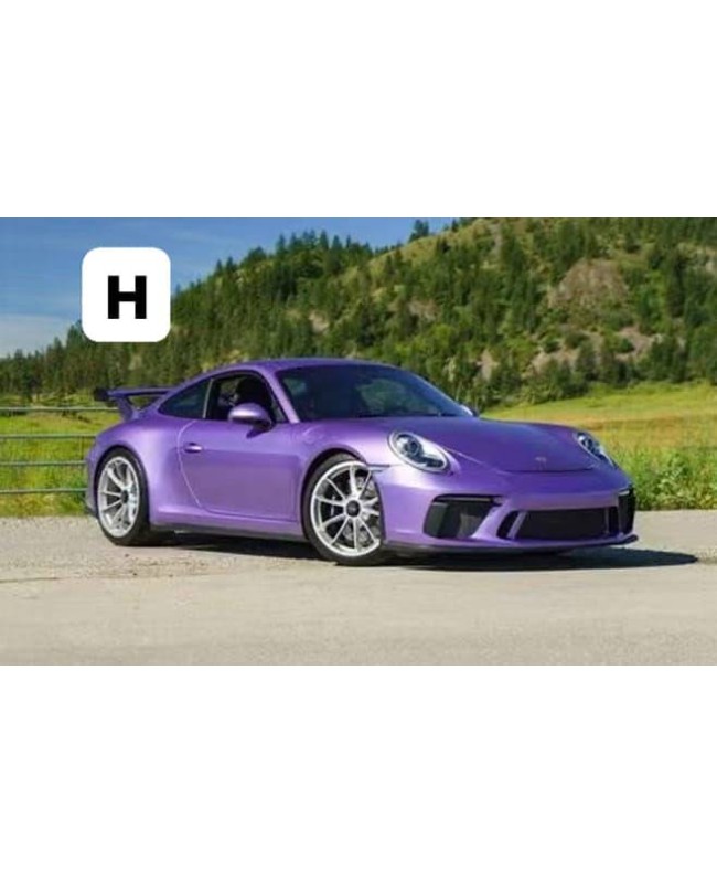 (預訂 Pre-order) Fuelme 1/64 Porsche 991.2 GT3 RS (Resin car model) 限量299台 Viola purple metallic FM-NEO64037