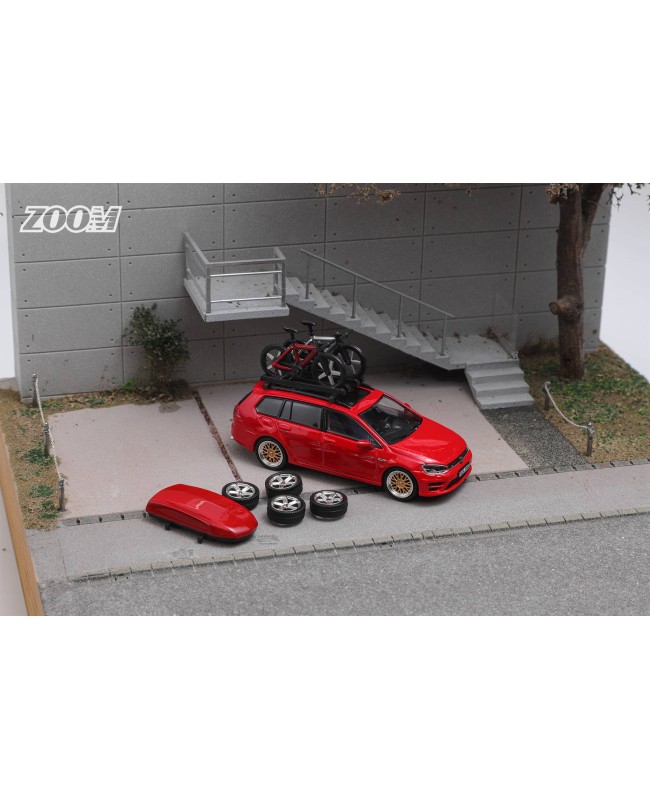 (預訂 Pre-order) ZOOM 1:64 7代旅行版 (附送多樣配件) (Diecast car model) 限量499台 Red