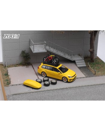 (預訂 Pre-order) ZOOM 1:64 7代旅行版 (附送多樣配件) (Diecast car model) 限量499台 Yellow