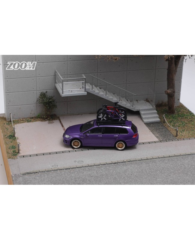(預訂 Pre-order) ZOOM 1:64 7代旅行版 (附送多樣配件) (Diecast car model) 限量499台 Purple blue