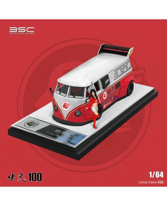 (預訂 Pre-order) BSC 1/64 VW T1 idemitsu 100 人偶版 (Diecast car model) 限量499台