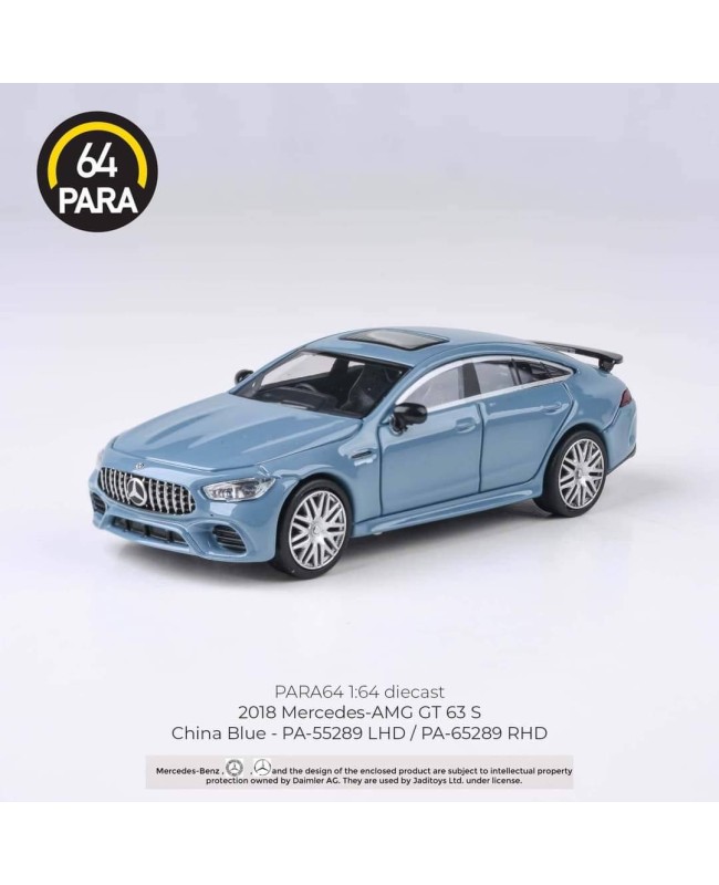 (預訂 Pre-order) Para64 1/64 PA-65289 Mercedes-AMG GT 63 S China Blue (Diecast car model)