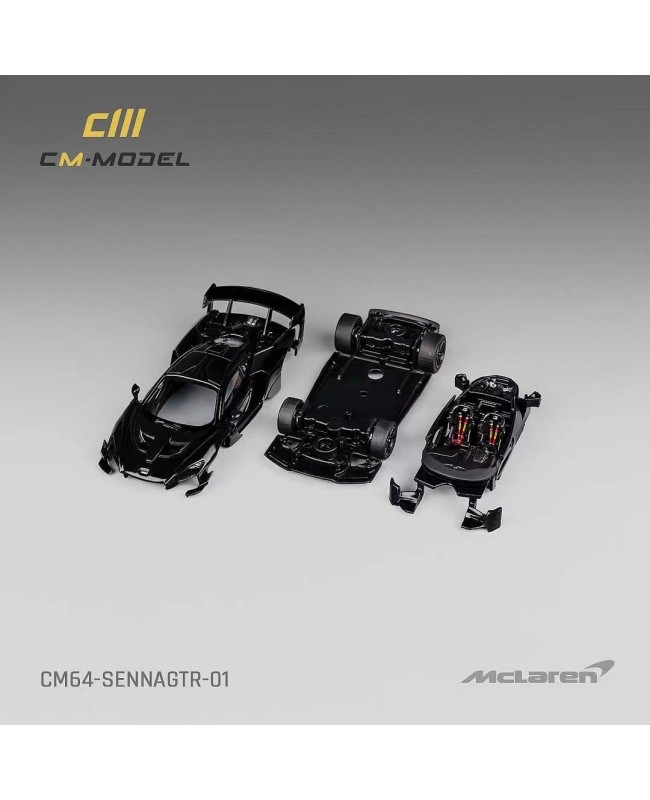 (預訂 Pre-order) CM Model 1/64 CM64-SennaGTR-01 Mclaren SennaGTR Black (Diecast car model)