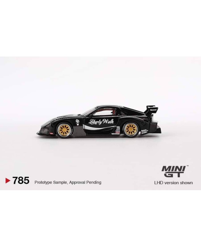 (預訂 Pre-order) MiniGT 1/64 MGT00785-R MAZDA RX-7 LB-Super Silhouette  Liberty Walk Black (Diecast car model)