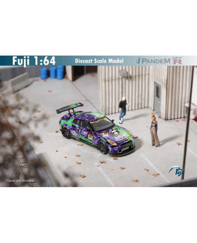 (預訂 Pre-order) Fuji 1/64 Pandem GT-R R35 Rocket Bunny (Diecast car model) 限量599台 EVA Purple 普通版