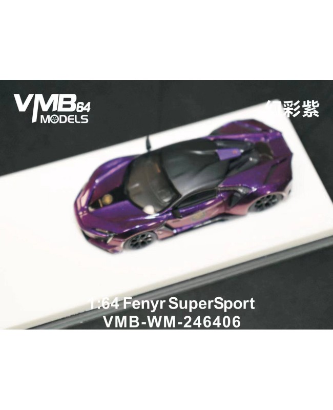 (預訂 Pre-order) VMB 1/64 W Motors Fenyr Symphony Purple (Resin car model) 限量399台