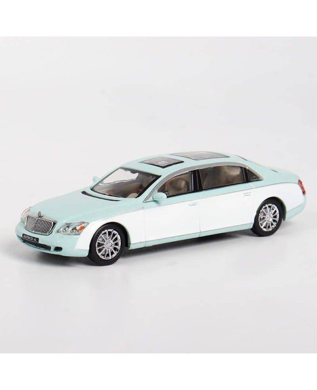 (預訂 Pre-order) Stance Hunter 1/64 Maybach62  Tiffany blue+white (Diecast car model) 限量399台