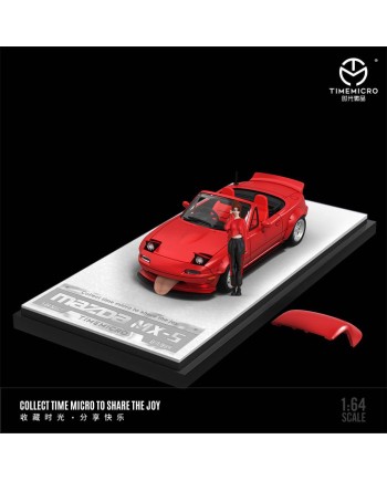 (預訂 Pre-order) TimeMicro 1:64 Mazda MX5 (Diecast car model) 限量999台 Metallic Red  TM646901-1 人偶版