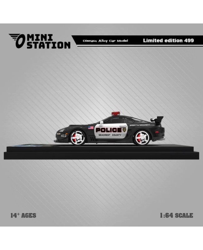 (預訂 Pre-order) Mini Station 1/64 Supra A80z GTA Police car (Diecast car model) 普通版
