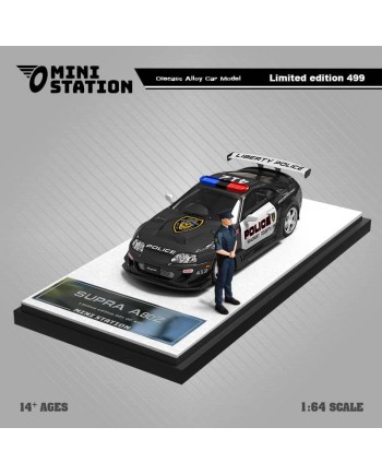 (預訂 Pre-order) Mini Station 1/64 Supra A80z GTA Police car (Diecast car model) 人偶版