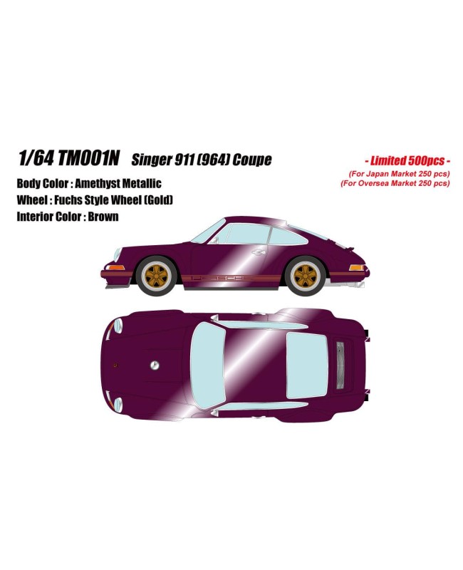 (預訂 Pre-order) Make Up 1/64 Singer 911 (964) Coupe (Resin car model)