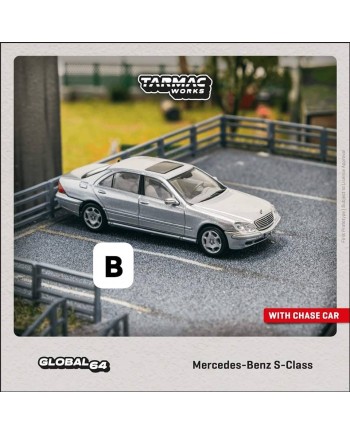 (預訂 Pre-order) TARMAC WORKS 1/64 T64G-072-SL Mercedes-Benz S-Class Brilliant Silver Metallic (Diecast car model)