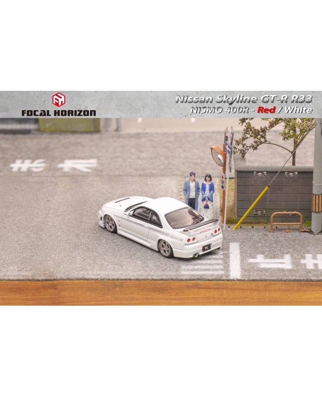 (預訂 Pre-order) Focal Horizon FH 1/64 Skyline GT-R  The 4th generation R33 Nismo 400R version (Diecast car model) 限量999台 White