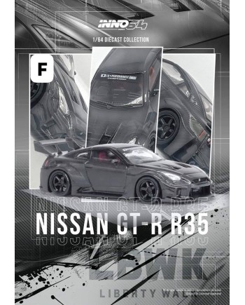 (預訂 Pre-order) Inno64 IN64-LBWKR35-FC: NISSAN GT-R (R35) LBWK SUPER SILHOUETTE 35GT-RR Full Carbon (Diecast car model)