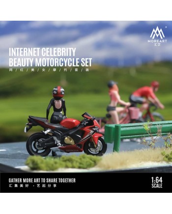 (預訂 Pre-order) MoreArt 1/64 INTERNET CELEBRITY BEAUTY MOTORCYCLE SET