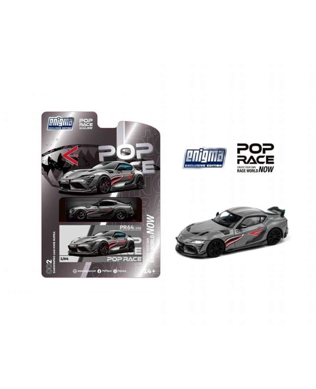(預訂 Pre-order) Pop Race x Engima Exclusive PR640098-B - Darwin Pro 66G NWB Supra A90-Grey Metallic (Diecast car model)