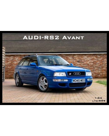 (預訂 Pre-order) Top Models 1/64 Audi RS2 Avant (Diecast car model) 限量999台 Blue