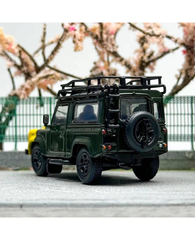 (預訂 Pre-order) Master 1/64 Land Rover Defender 90 Accessories Version (Diecast car model) Yellow Green