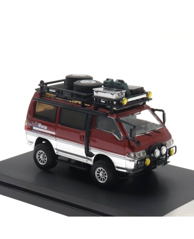 (預訂 Pre-order) Autobots Models 1:64 Delica Star Wagon, 4x4 off-road modified version (Diecast car model) 限量399台 Red